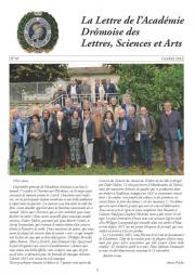 La Lettre de l'Académie Drômoise des Lettres, Sciences et Arts n° 87